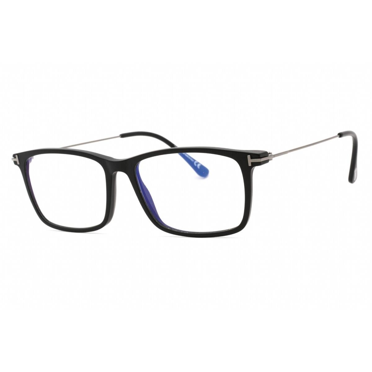 Tom Ford FT TF5758 002 Rectangle Matte Black 56 mm Eyeglasses