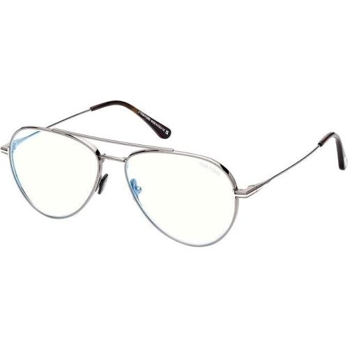 Tom Ford FT TF5800-B 008 Aviator Gunmetal 56 mm Eyeglasses