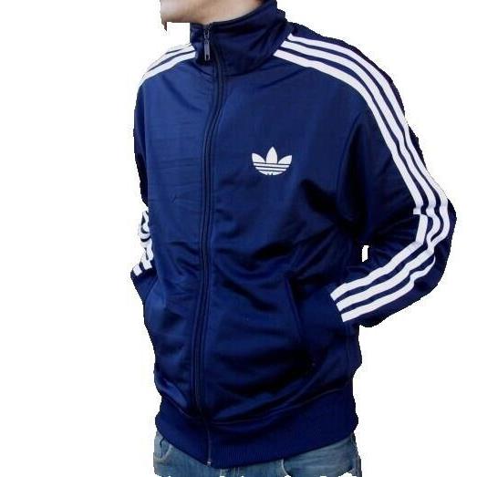 Adidas Men s Adi Firebird X41207 Tracktop Indigo Track Jacket Blue White Sz 2XL SporTipTop