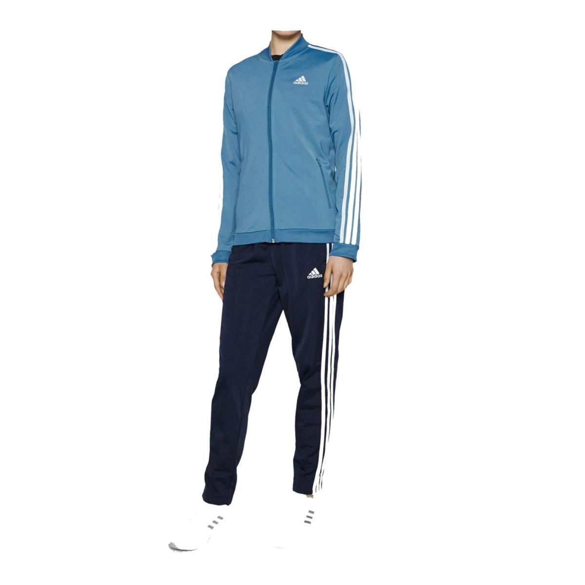 Adidas Women`s 3 Stripe TR TS II Tracksuit Blue/white Size M HZ2477