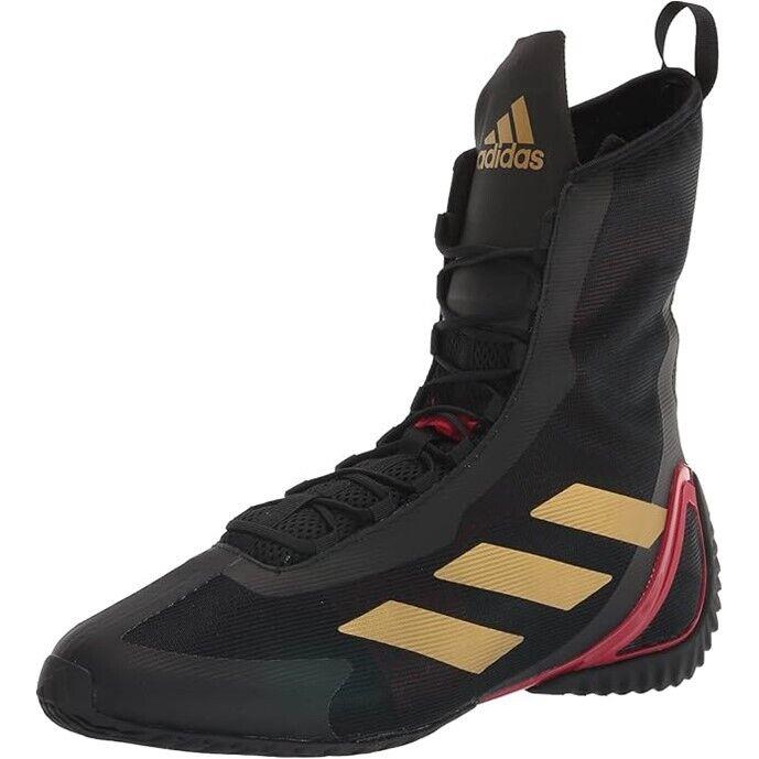 Adidas Unisex Speedex Ultra Boxing Shoe Black Gold Metallic 6.5 US Men - Black