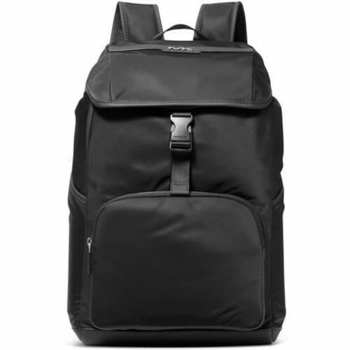 Michael Kors Mens Malone Leather Trim Sport Flap Backpack EK27