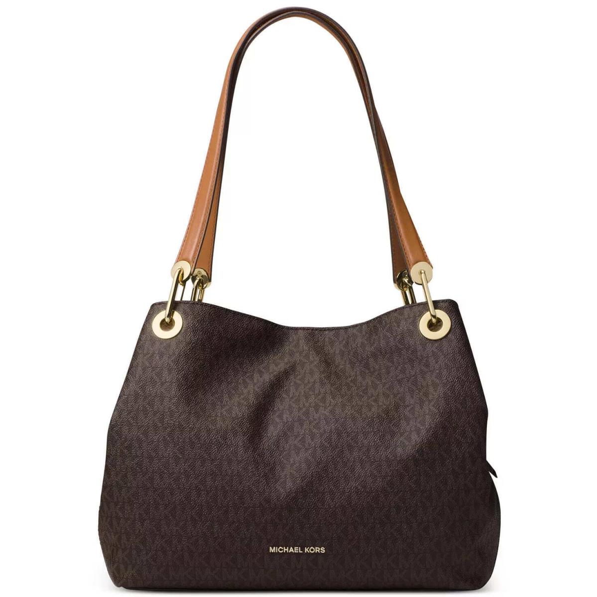 Michael Kors Women`s Raven MK Signature Pvc Shoulder Tote Bag