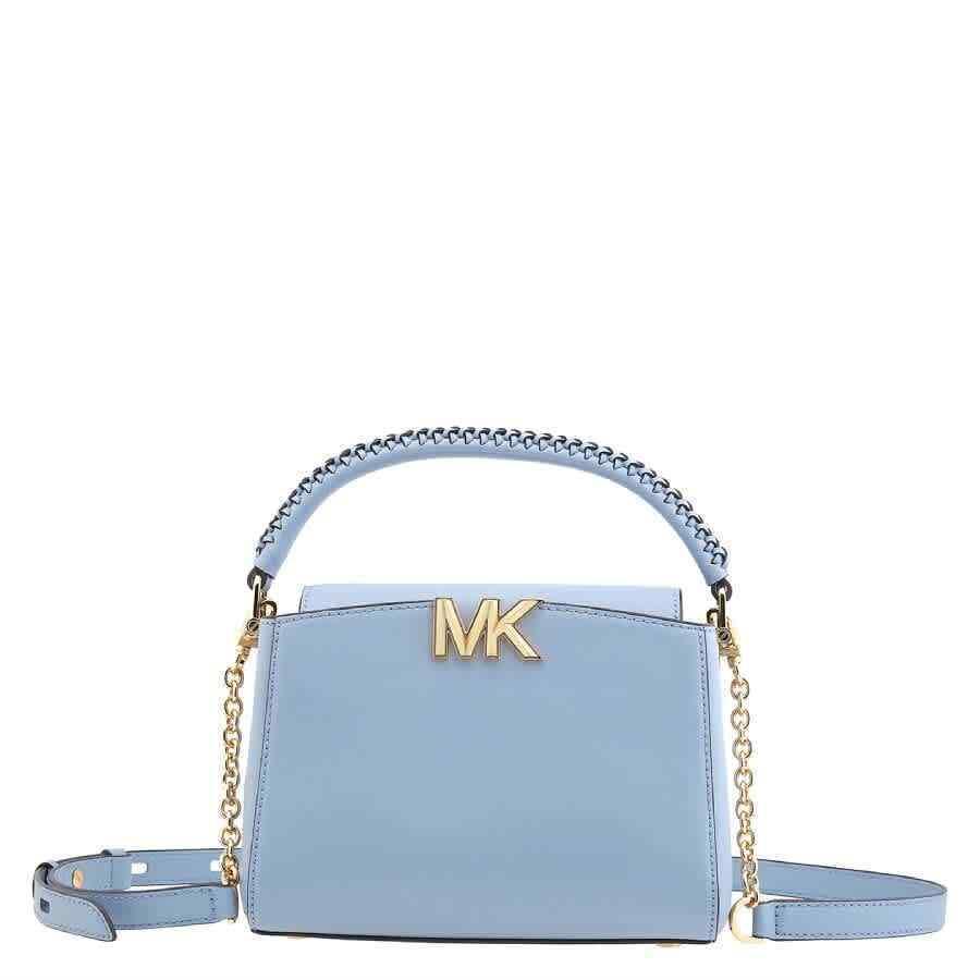 Michael Kors Karlie Small Leather Crossbody Bag in Pale Blue 32F1GCDC5L-487