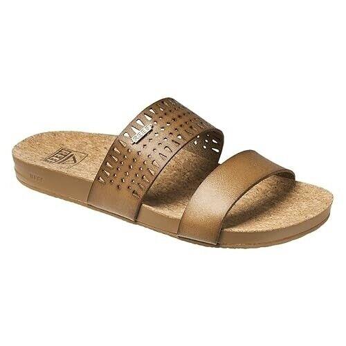 Reef Womens Cushion Vista Perf Slide Sandal Coffee 6 Coffee