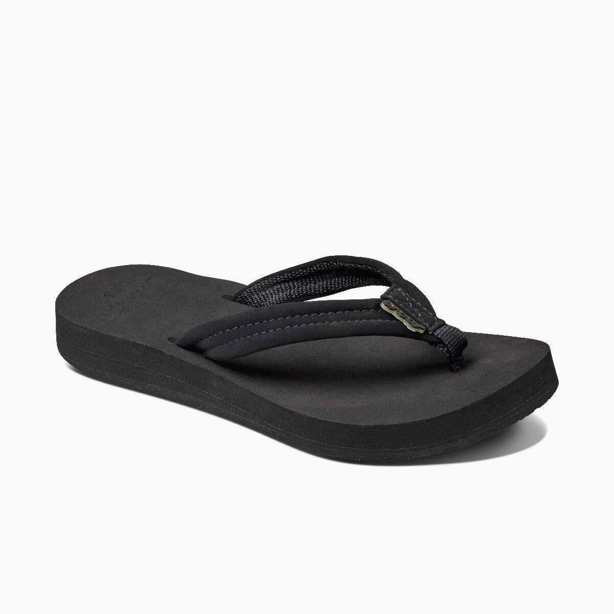 Reef Women`s Cushion Breeze Flip Flop Black/black - RF001454BK2 Black/black