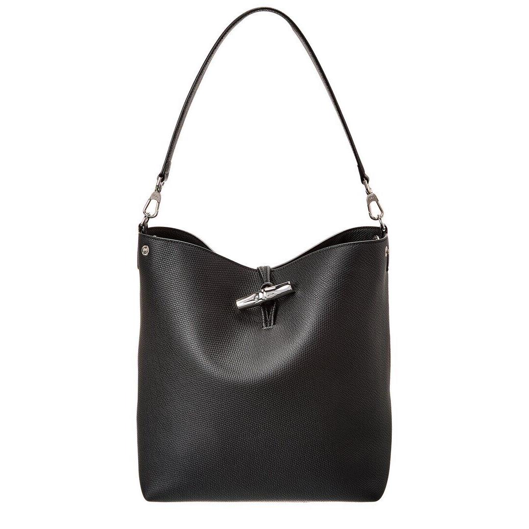 Longchamp Roseau Leather Tote Women`s Black