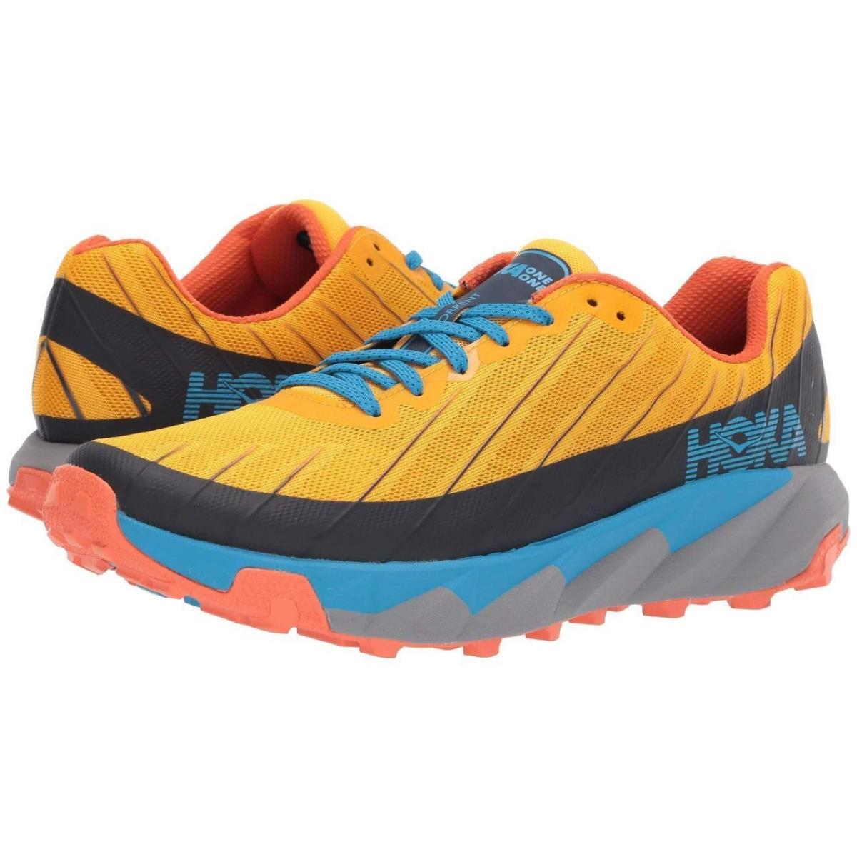 Men`s Hoka Torrent Trail Racer Running Hiking Shoes Size 9 Orange 1097751