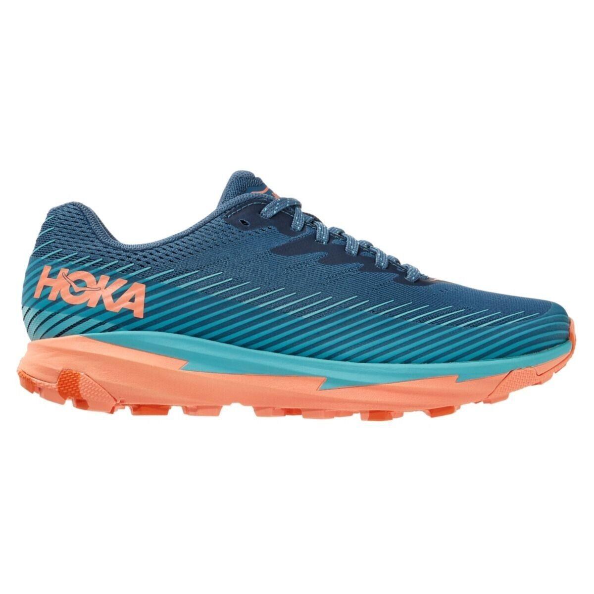 Hoka One One Torrent 2 1110497-RTCN Sneaker Women`s 7 Blue Running Shoes EEE3379