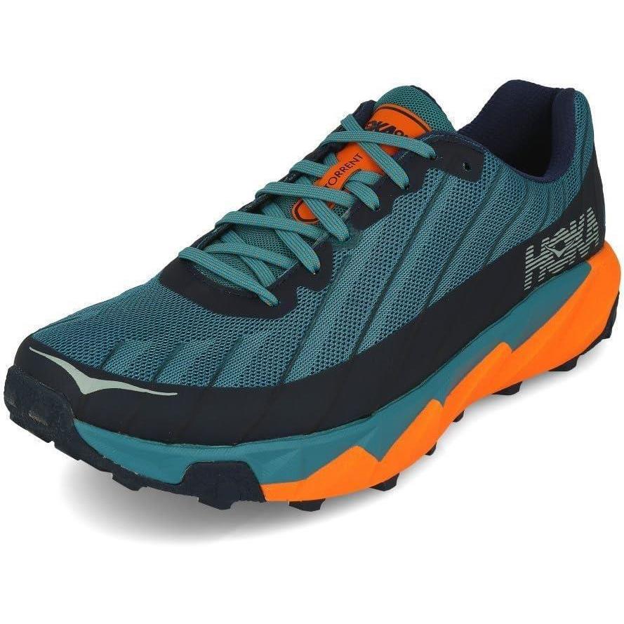 Men`s Hoka Torrent Trail Racer Running Hiking Shoes Size 14 Blue 1097751