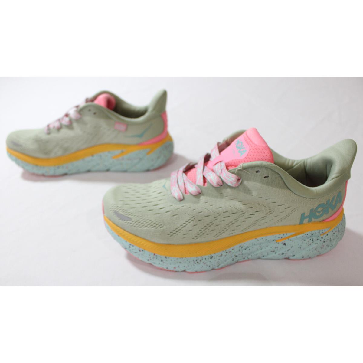 Hoka x Free People Movement Women`s Clifton 8 Shoe CD4 Seaweed/green Tea US:7.5B