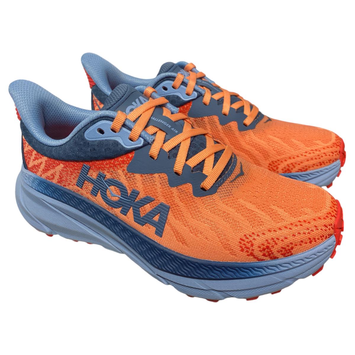 Hoka Women`s Challenger 7 Everyday Athletic Running Sneaker Papaya/real Teal