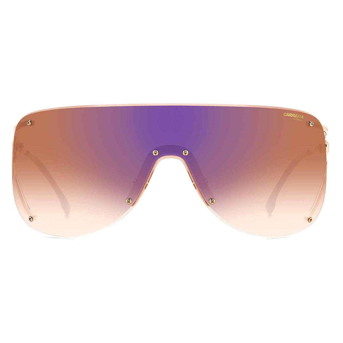Carrera Car Sunglasses Gold Copper / Brown Shaded Blue Mirrored