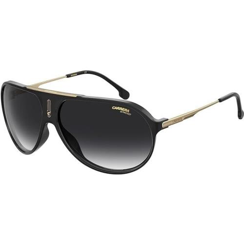 Carrera Women`s Sunglasses Hot 65 0807/9O Black/dark Gray Gradient Lens 63mm