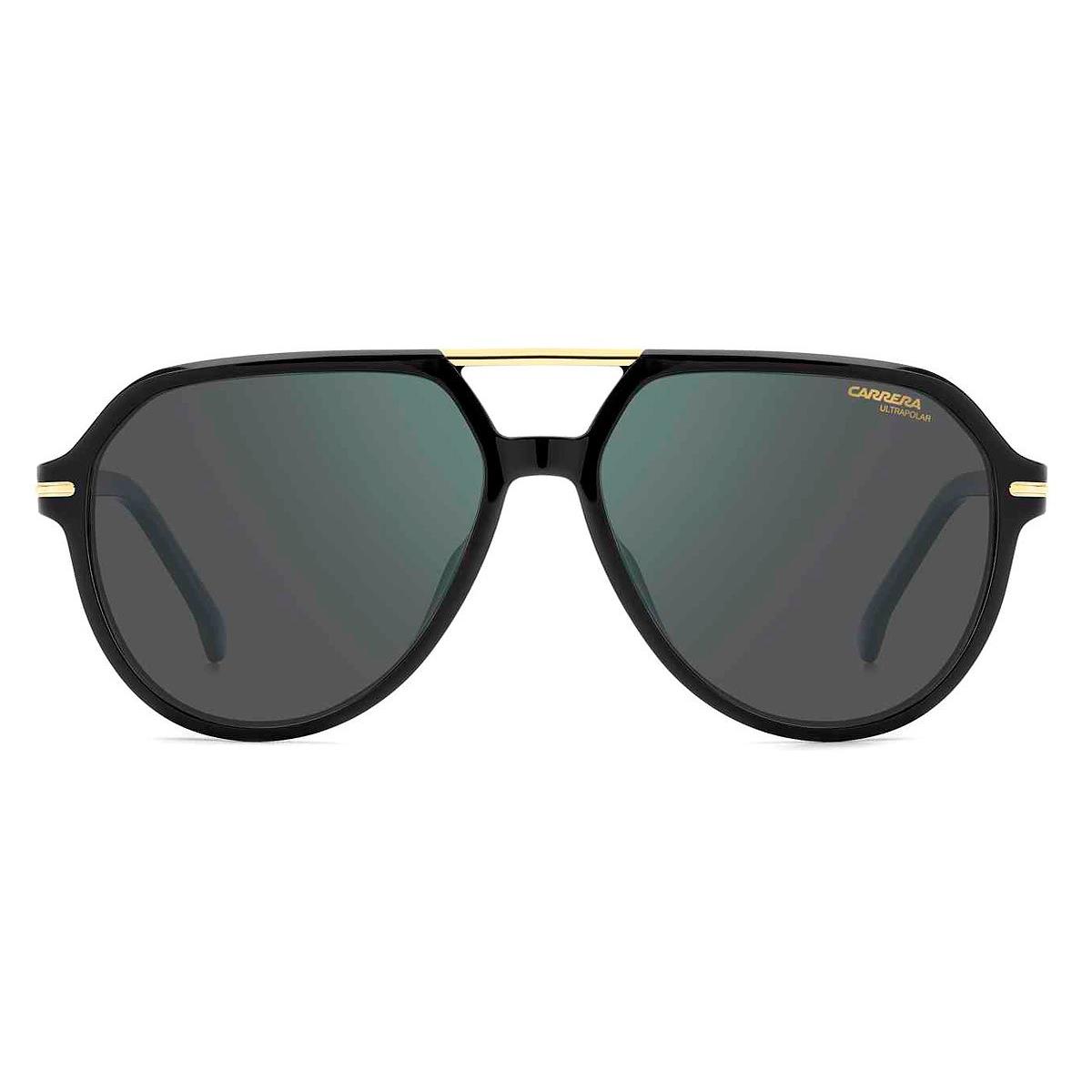 Carrera Car Sunglasses Black / Green Gray Polarized HC AR