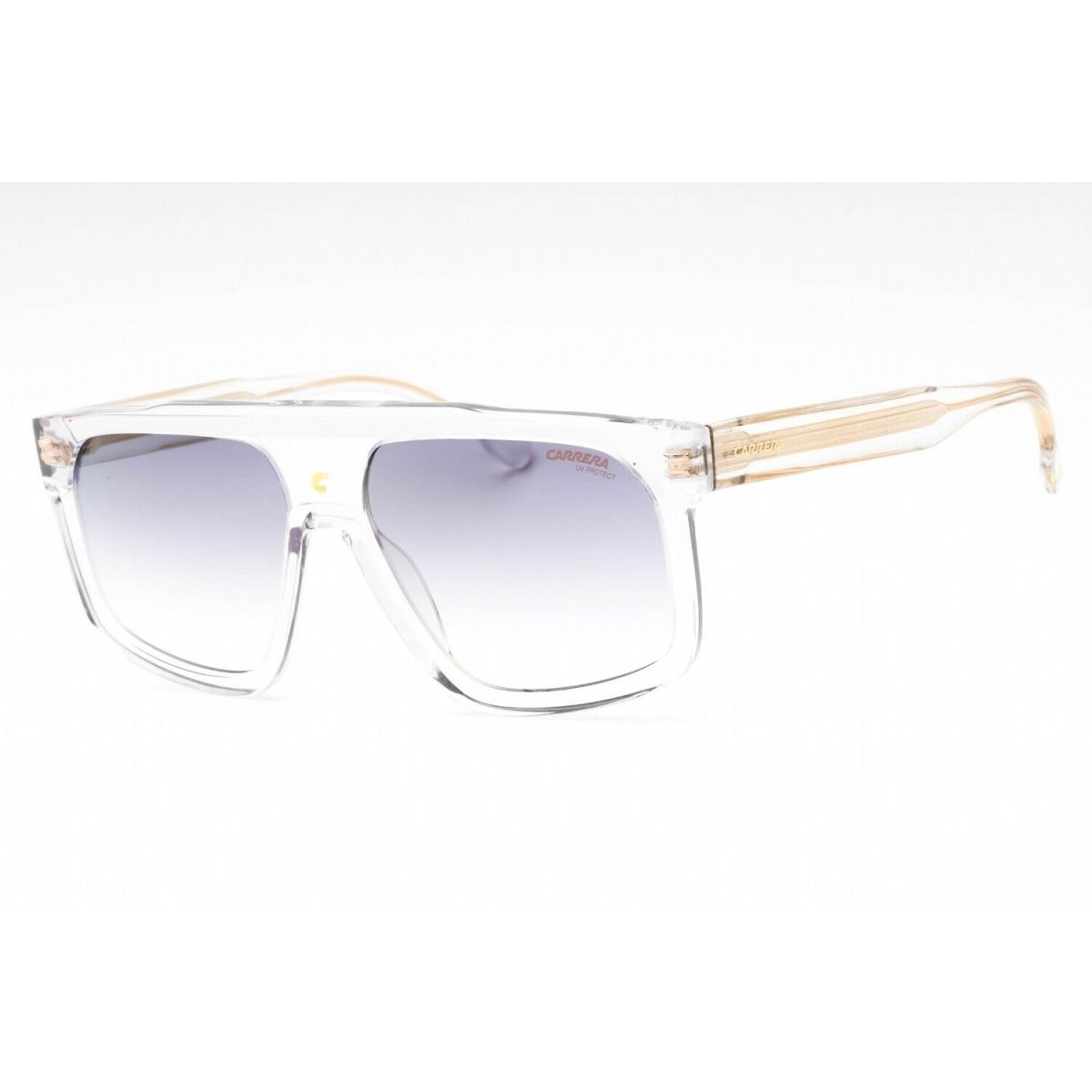 Carrera 1061/S 900 1V Sunglasses Crystal Frame Blue Gold Lenses 59mm