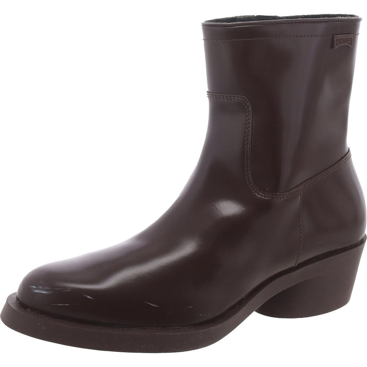 Camper Womens Bonnie Brown Leather Ankle Boots Shoes 39 Medium B M Bhfo 3837