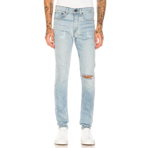 Rag Bone Men`s Fit 1 Skinny Slim Jeans In Rhnbk W/hls Size: 30