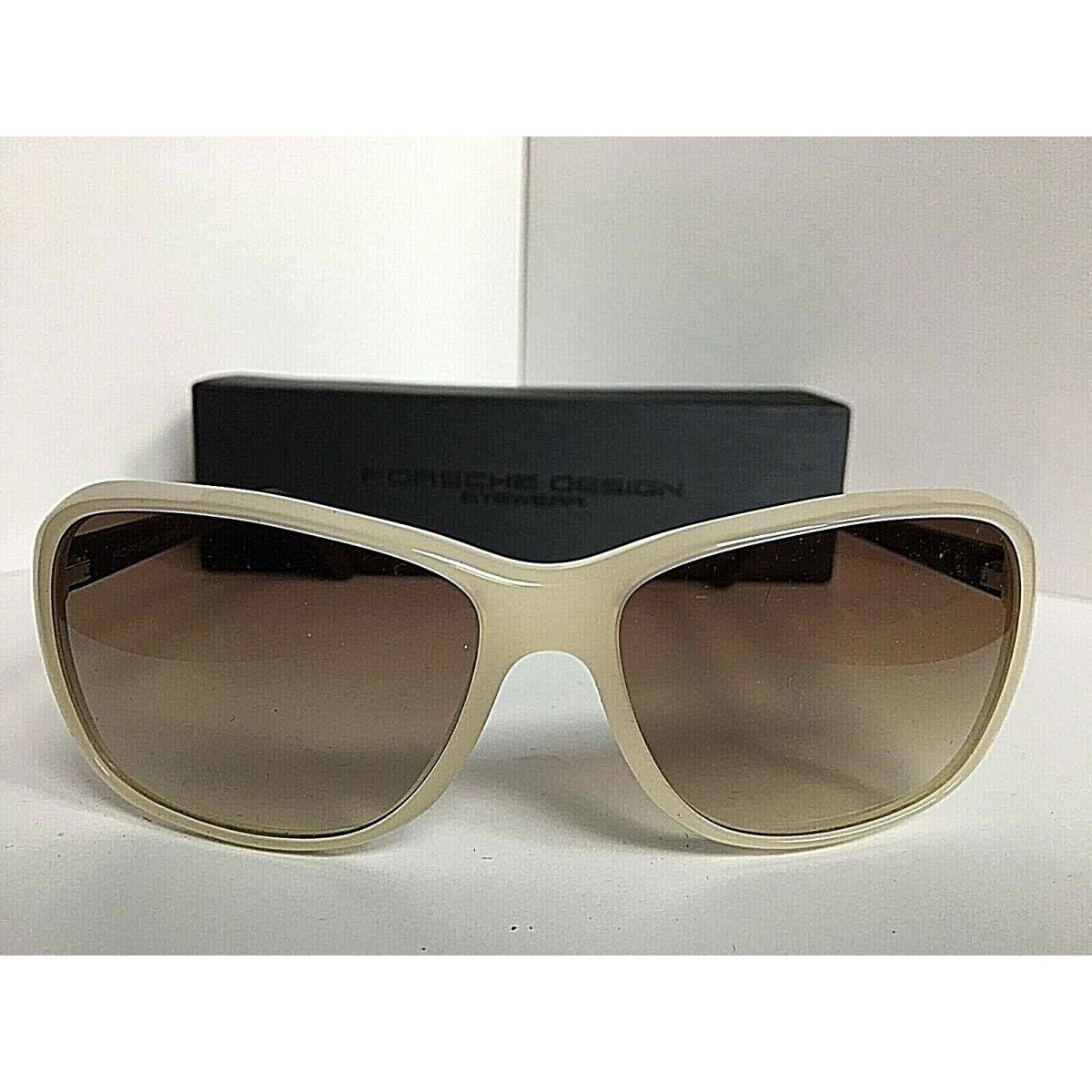 Porsche Design P 8558 C 59mm Beige Men`s Sunglasses Italy