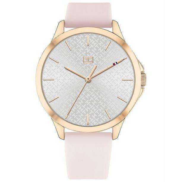 Tommy Hilfiger Women`s Silicone Strap Watch 1782011 39MM Nib/nwt - Band: Dusty rose