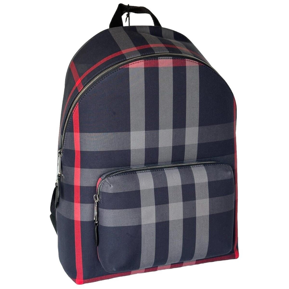 Burberry Jeff Backpack Navy/gray IP Check Canvas 80840571