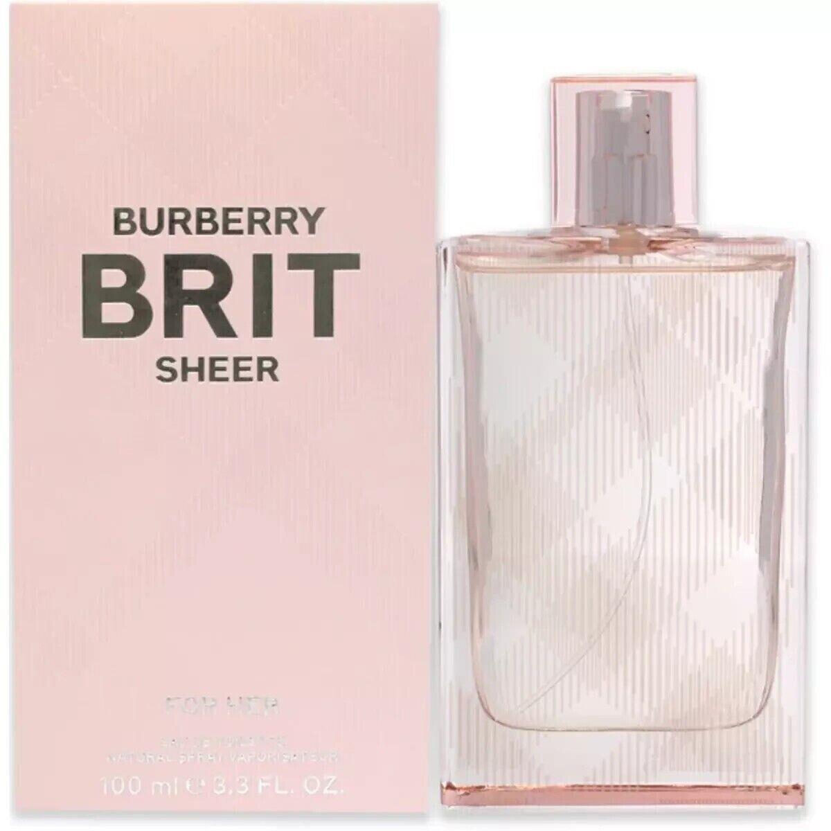 Burberry Brit Sheer by Burberry Eau De Toilette Spray For Women 3.3 fl oz