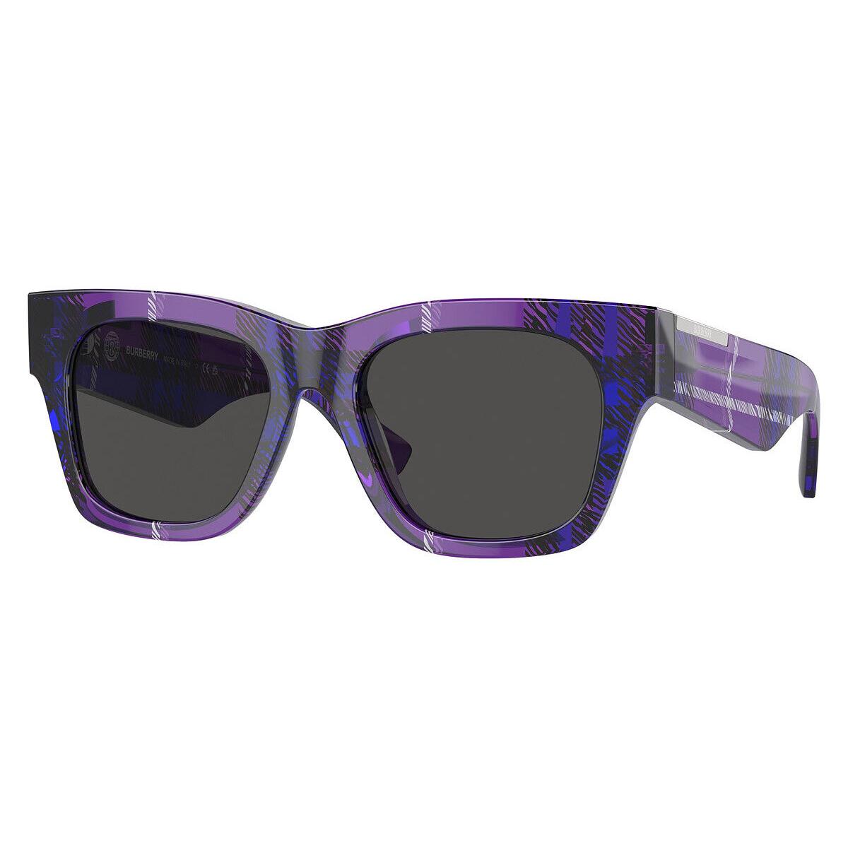 Burberry Women`s 52mm Violet Checker Sunglasses BE4424F-411387-52