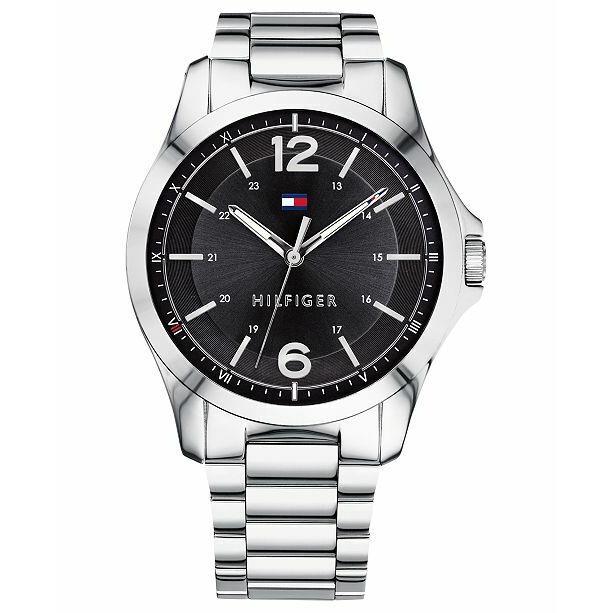 Tommy Hilfiger Men`s Watch Blue Dial Stainless Steel Classic 1791460