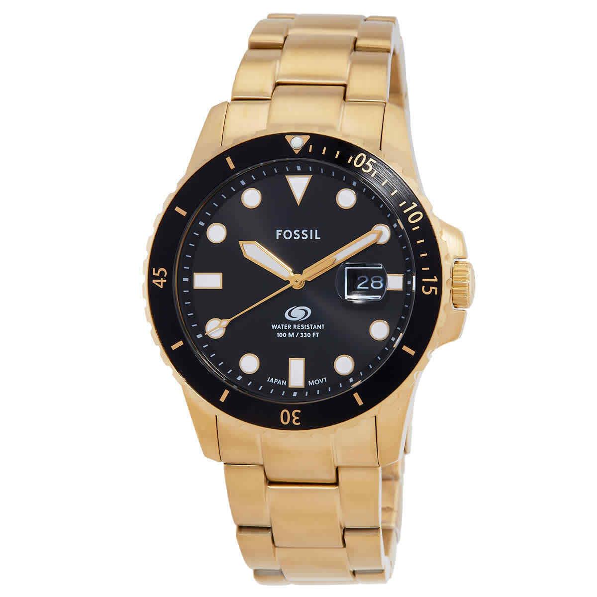 Fossil Blue Dive Quartz Black Dial Men`s Watch FS6035