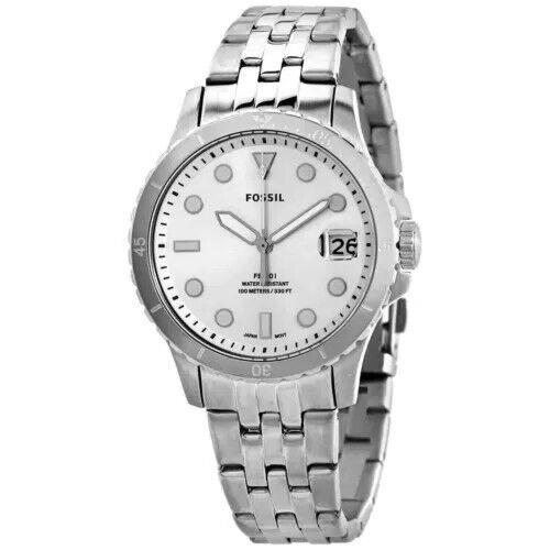 Fossil Quartz Silver Dial Stainless Steel Ladies Watch ES4744