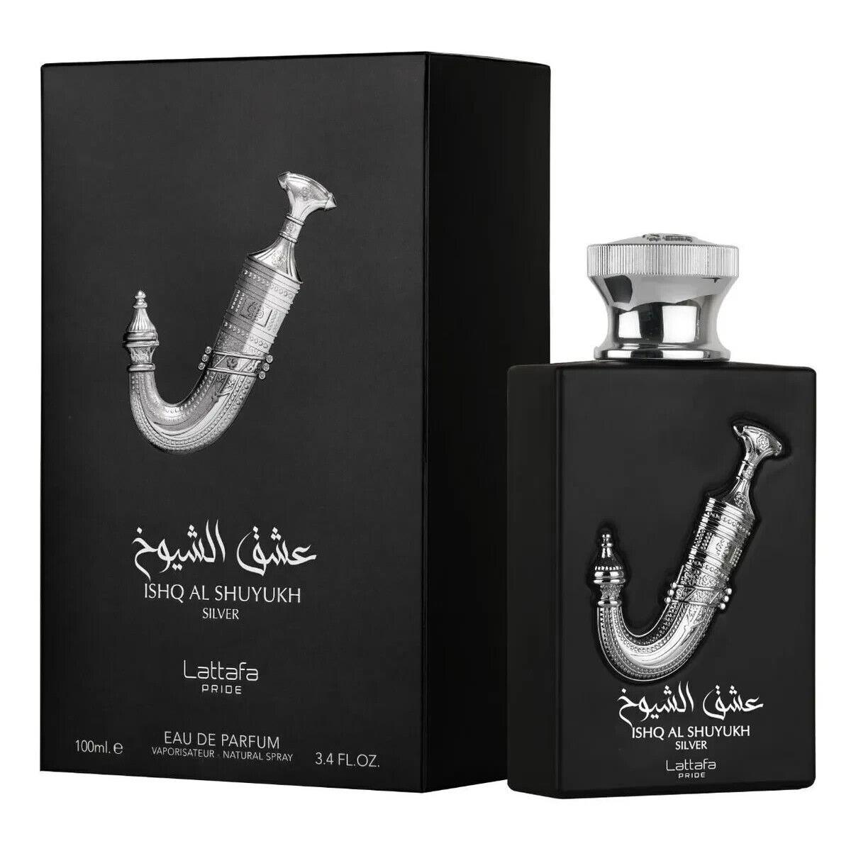 Ishq Al Shuyukh Silver by Lattafa Pride 3.4oz Eau De Parfum Unisex