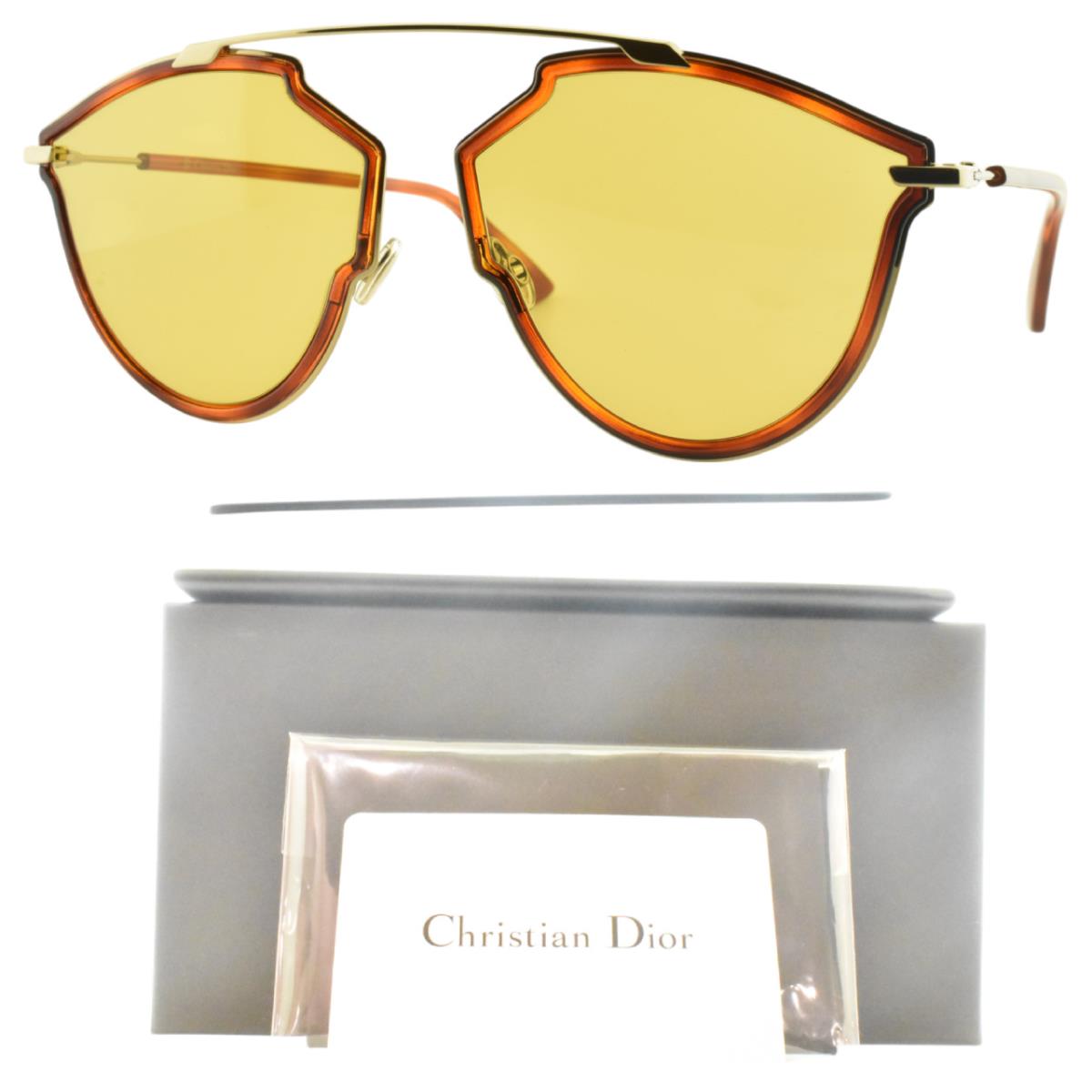 Christian Dior 06J70 Dior So Real Rise Gold Brown Aviator Unisex Sunglasses