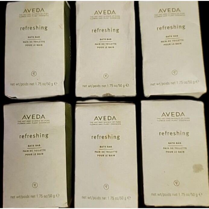 6 Aveda Refreshing Cleansing Bath Bars Size 1.75 OZ / 50G Each Usa