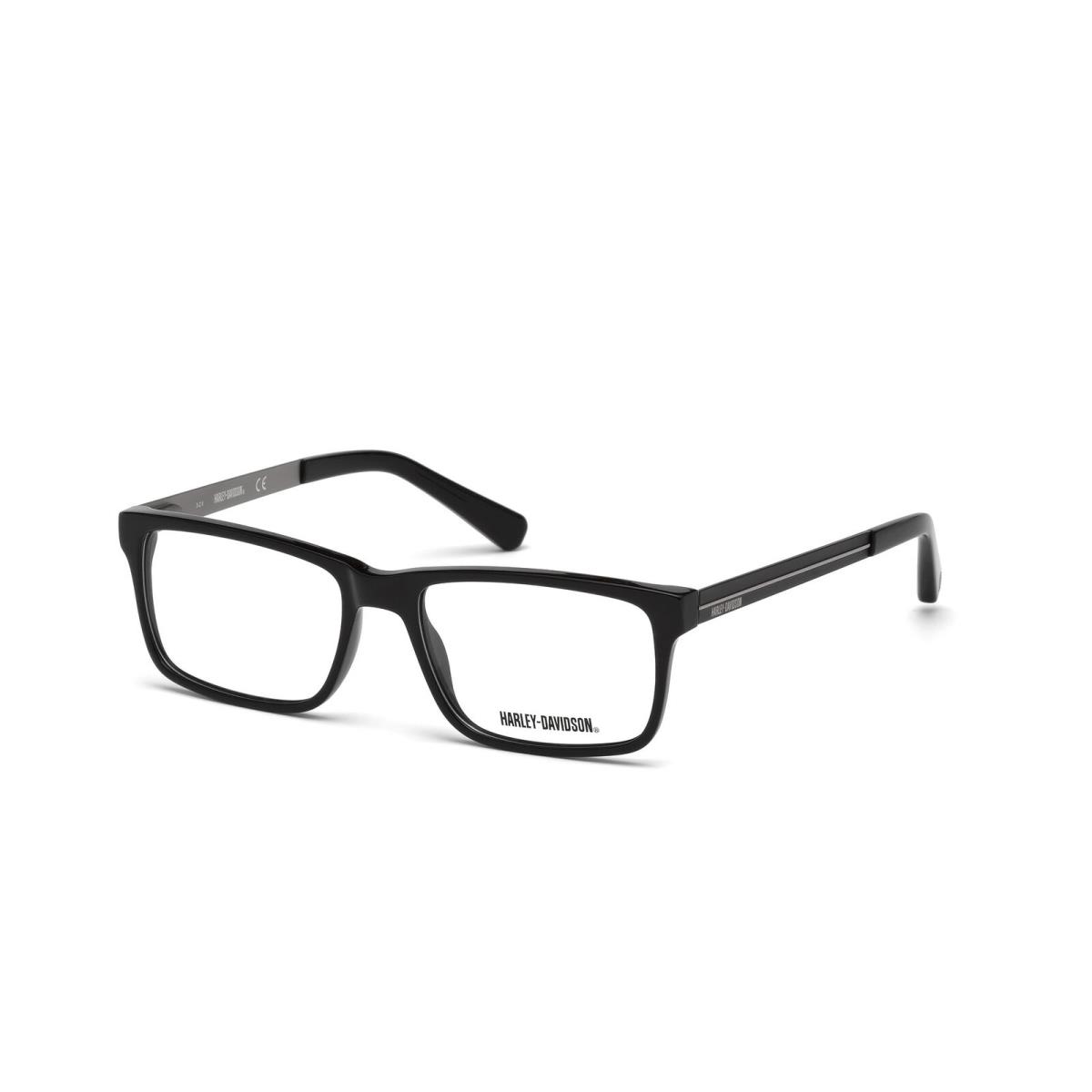 Harley-davidson HD0752 Eyeglasses Eye Glasses 001 Black 55 Unisex