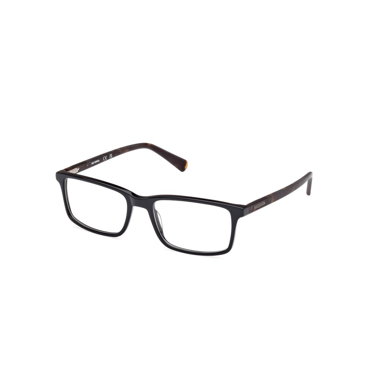 Harley-davidson HD0756 Eyeglasses Eye Glasses 002 Black 55 Unisex