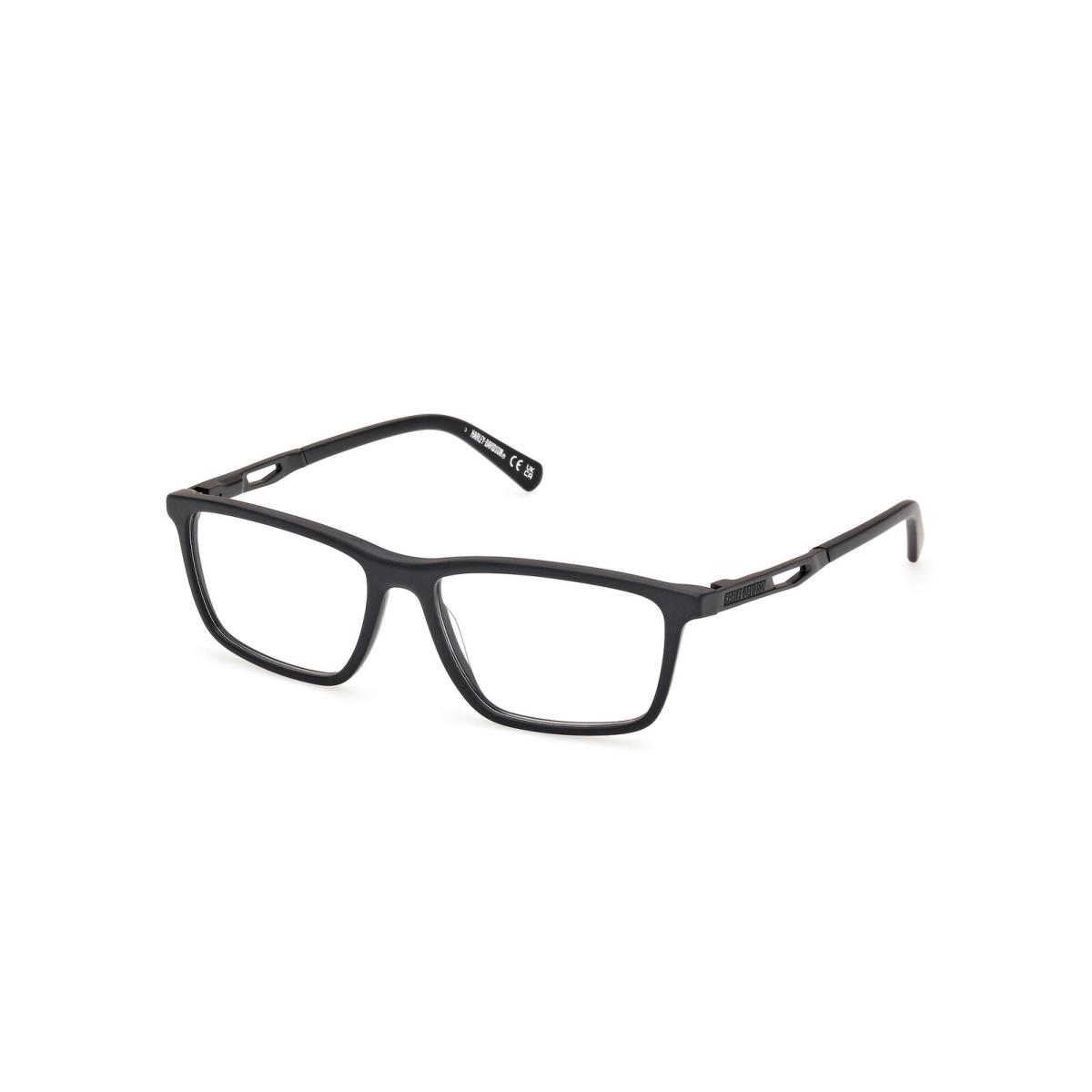 Harley-davidson HD50026 Eyeglasses Eye Glasses 002 Black 55 Unisex