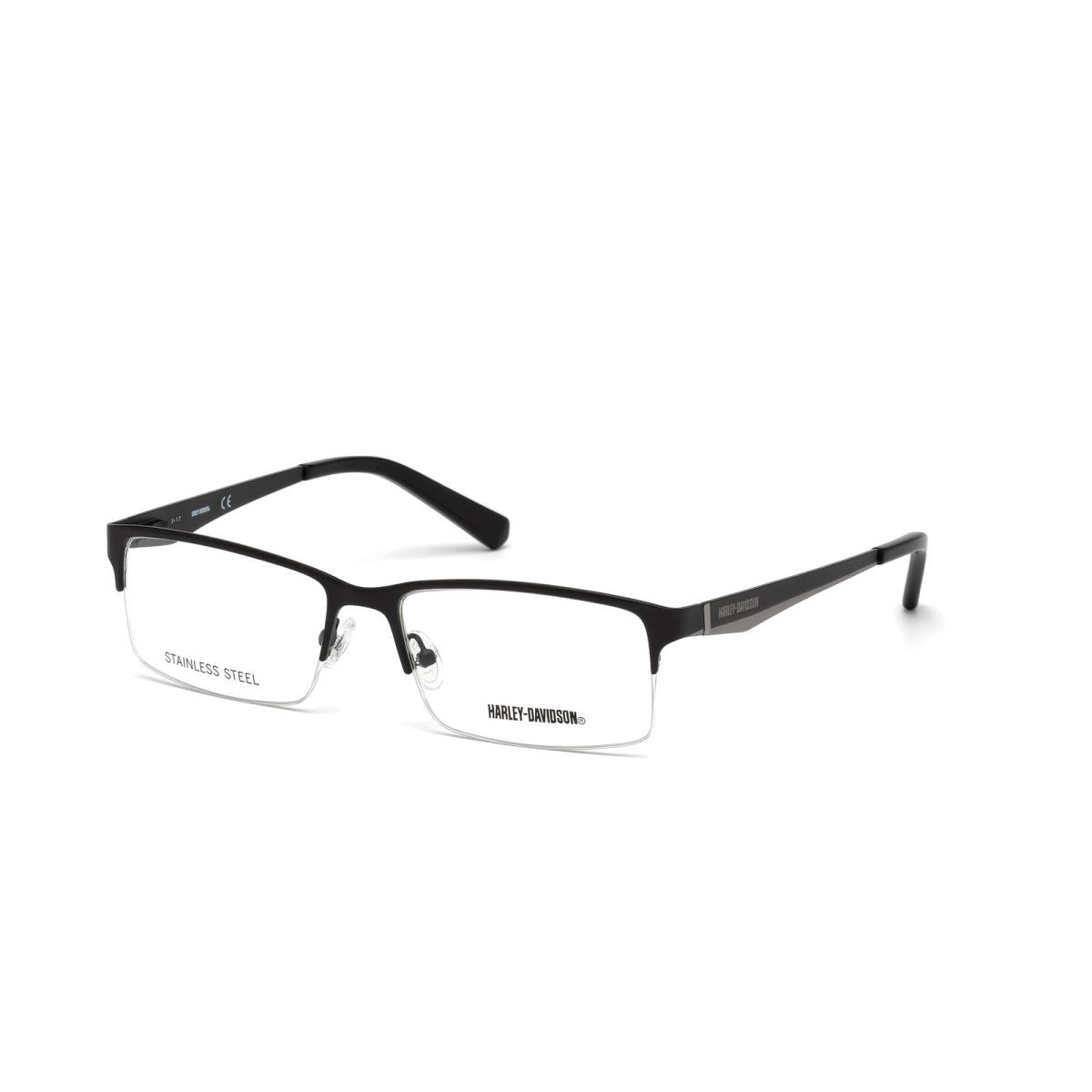 Harley-davidson HD0766 Eyeglasses Eye Glasses 001 Black 57 Unisex