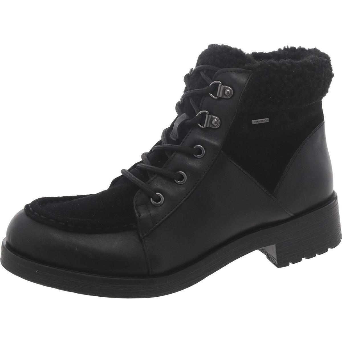 Geox Respira Womens Black Suede Ankle Boots Shoes 37 Medium B M Bhfo 7881