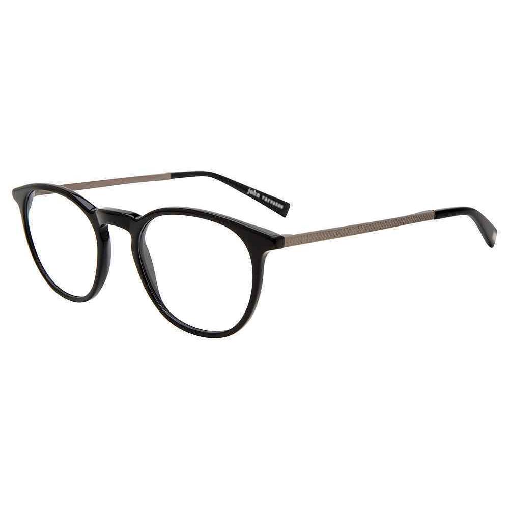 John Varvatos V371 Eyeglasses Eye Glasses 0BLA Black 48mm Men