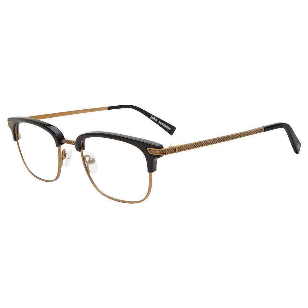 John Varvatos V162 Eyeglasses Eye Glasses 0BLA Black 50mm Men