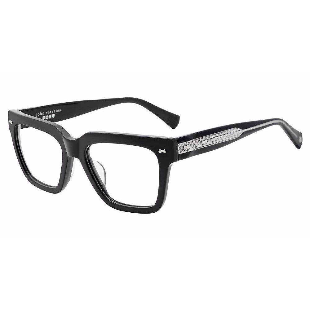 John Varvatos VJV439 Eyeglasses Eye Glasses 0BLA Black 54mm Men