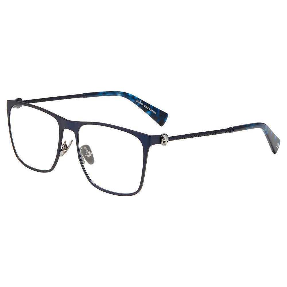 John Varvatos V182 Eyeglasses Eye Glasses 0MNA Matte-navy 55mm Men