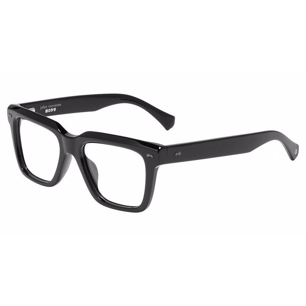 John Varvatos VJV436 Eyeglasses Eye Glasses 0BLA Black 53mm Men