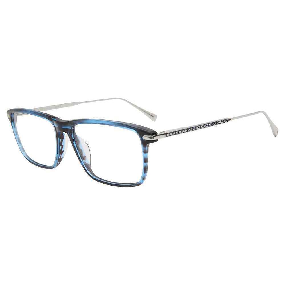 John Varvatos VJV425 Eyeglasses Eye Glasses 0BLE Blue-horn 55mm Me