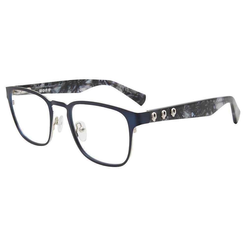 John Varvatos VJV187 Eyeglasses Eye Glasses 0NAV Navy 51mm Men