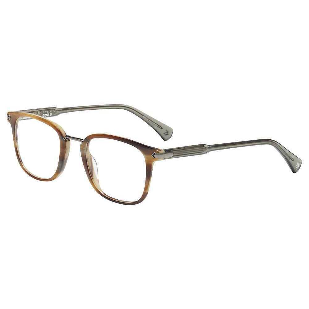 John Varvatos VJV423 Eyeglasses Eye Glasses 0BRH Brown-horn 49mm M