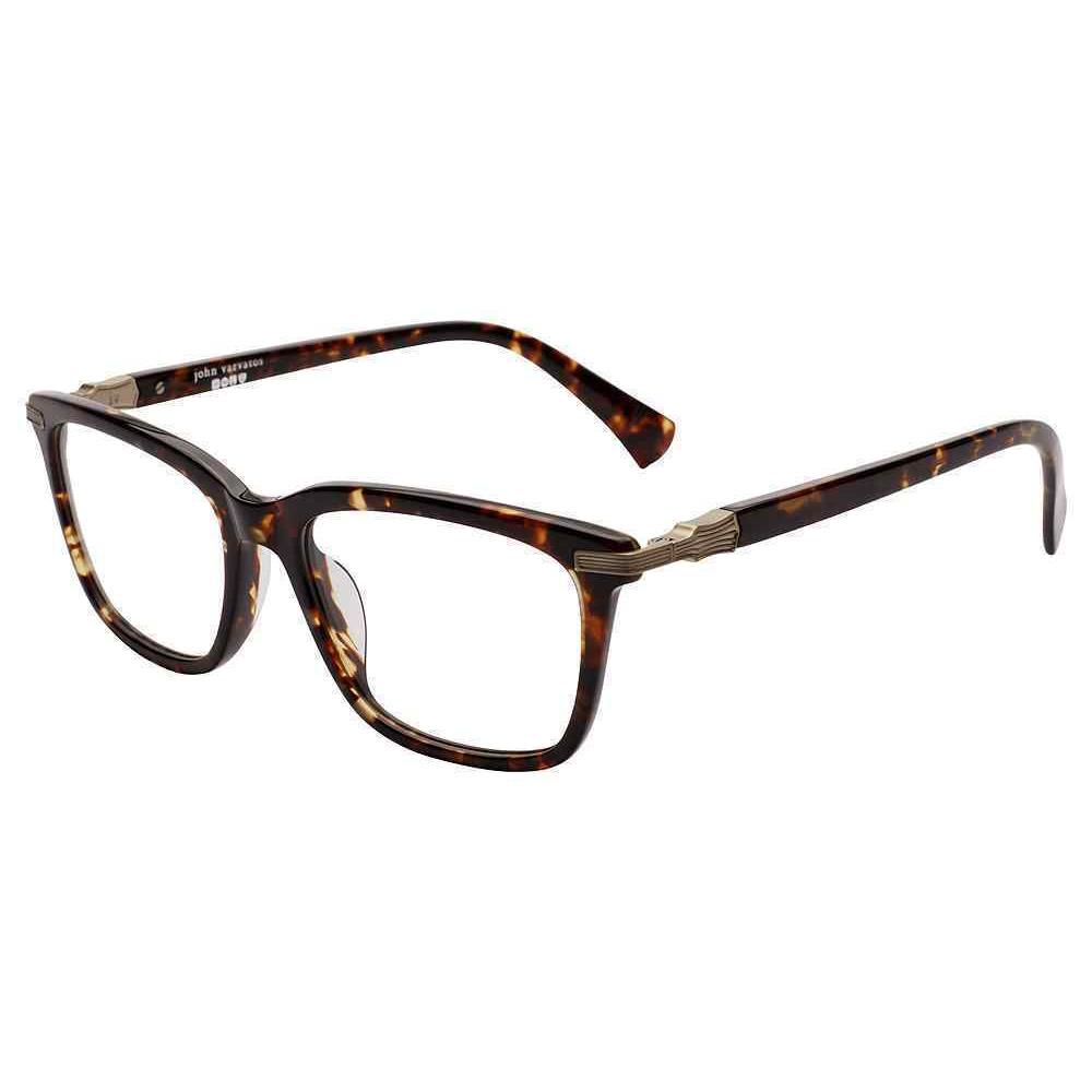 John Varvatos VJV428 Eyeglasses Eye Glasses 0HAV Havana 52mm Men