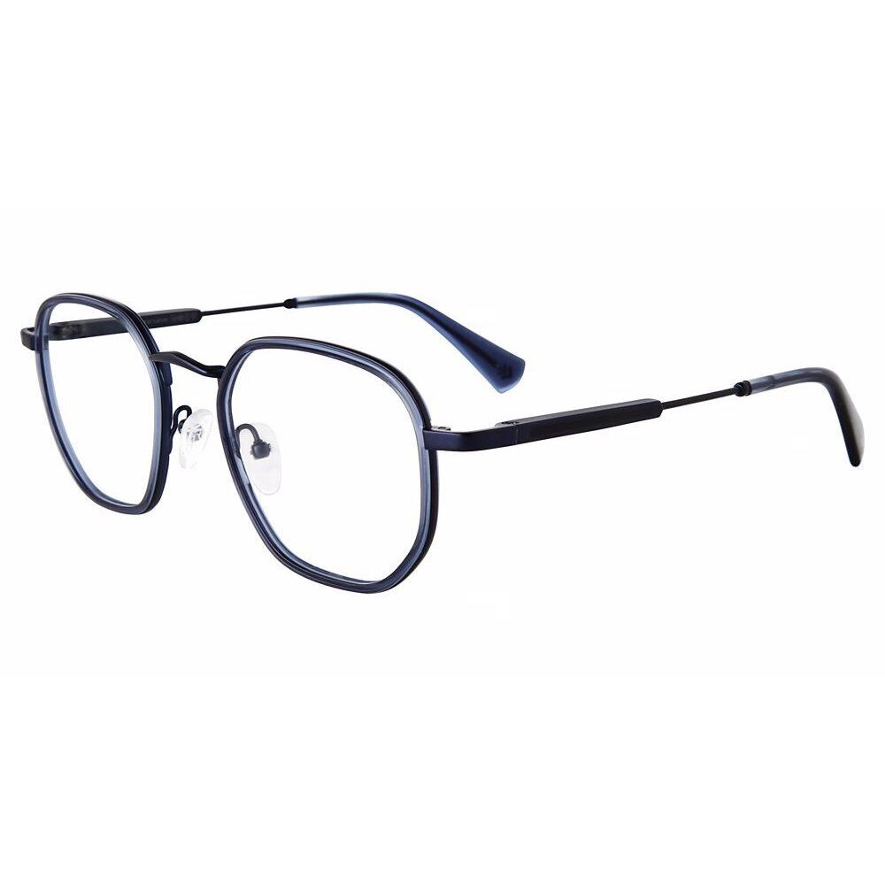 John Varvatos VJV435 Eyeglasses Eye Glasses 0BLE Blue 51mm Men