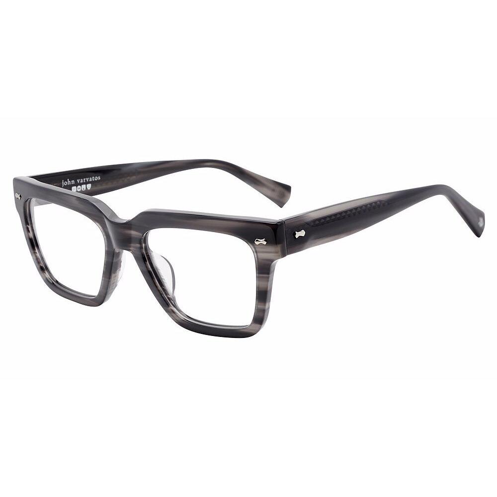 John Varvatos VJV439 Eyeglasses Eye Glasses SMK3 Smoke-grey-horn 5