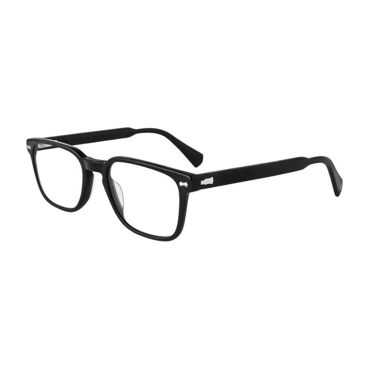 John Varvatos VJV433 Eyeglasses Eye Glasses 0BLA Black-w-silver 50